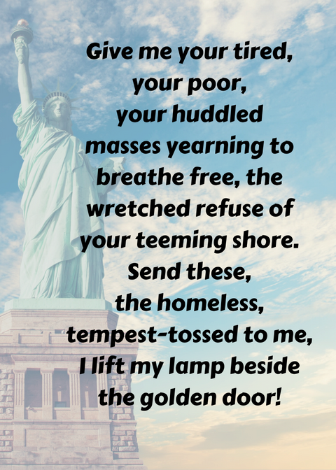 Give me your tired... Give me your tired...