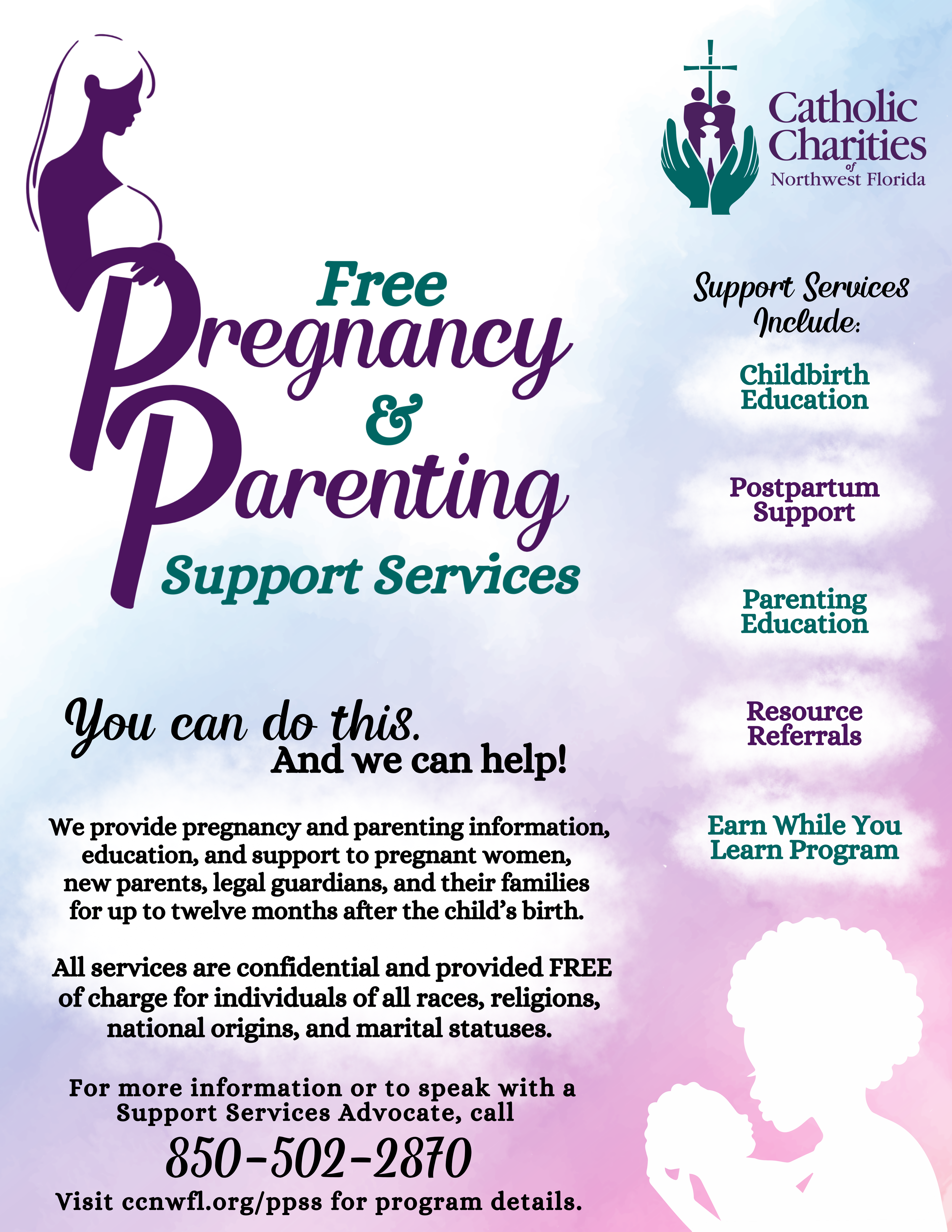 Pregnancy & Parenting Support Services Flyer
